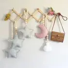 1 Wooden Expandable Coat Rack Hanger Wall Mounted Accordion Hook Hats Mugs Coats