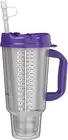 32 Oz Double Walled Hospital Mug with Straw - Car Cup Fits in Most Cup Holders |