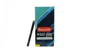 Low Cost Pack of 10 Reynolds Wizz Dri Gel Pen BLACK INK 0.5 mm fine writing