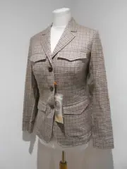 BNWT Beretta women’s wool silk tweed Correspondent blazer jacket Uk 10 NEW