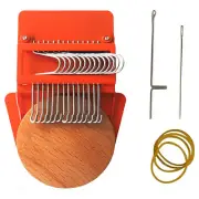 Small Weaving Loom Kit Mini Darning Loom with 5 Rubber Bands Speed Weave TypeЖ