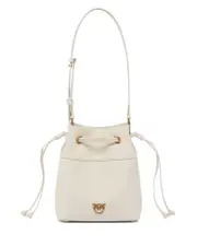 Pinko Secchiello Mini Leather Bucket Bag
