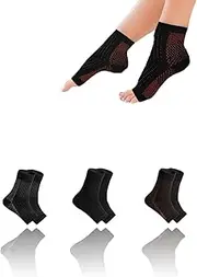 Therapeutic Sock Set for Pain Relief & Support - Ankle Brace, Compression for Tendonitis & Plantar Fasciitis - Unisex