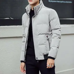 FINDSENSE品牌 秋冬季 新款 日本 男 精緻刺繡 簡約 純色 高品質 加厚 休閒 棉衣 保暖外套 潮流上衣外套