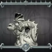 Dragon Wyrmling | Dragonling | Miniature for Tabletop games like D&D and War Gam
