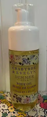 CRABTREE & EVELYN SUMMER HILL MOISTURIZING BODY OIL 4oz
