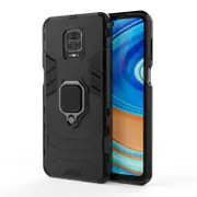 2Pcs Shockproof Case for Xiaomi 11 LiteRing Stand Phone Back Cover for Xiaomi 11 Lite 5G Capa Funda Coque - Black Xiaomi 11 Lite