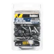 Buildex Roof Zip C4 HexHead Screws M6 x 25 Basalt Pbx100