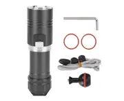 Portable Waterproof Zoom XPE LED Pocket Small Penlight 3Modes Flashlight Projector Sliver