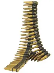 Plastic Bullet Belt Ammo Army Bandolier Mexican Bandit Rambo Cowboy Costume