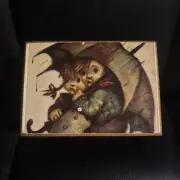 Vintage Hummel Wooden Music Box,Romeo And Julia Tune'Teardrops Keep Falling...