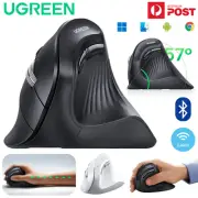 UGREEN Vertical Mouse Wireless Bluetooth 2.4G Optical Ergonomic Laptop 4000DPI