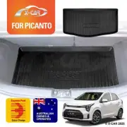 Heavy Duty Trunk Cargo Mat Boot Liner Luggage Tray for Kia Picanto 2016-2025