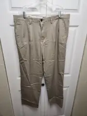 Dockers Pleated Easy Khaki Stretch Pants Mens 38x34 Classic Fit NEW!