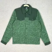 Lands End Jacket Mens Small Knit Pockets Western 70s Retro GORP 80s NEW $100