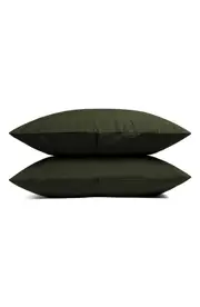 Parachute Set of 2 Brushed Cotton Pillowcases in Evergreen at Nordstrom, Size Standard