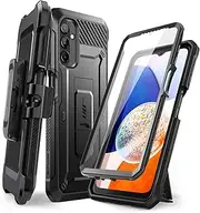 SUPCASE Unicorn Beetle Pro Case for Samsung Galaxy A14 5G (2023), Full-Body Rugged Belt-Clip & Kickstand Case with Built-in Screen Protector (Black)