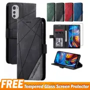For Motorola Moto G82 E32 G22 Wallet Leather Case Flip Shockproof Magnetic Cover