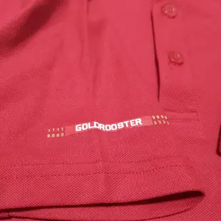 Golden Rooster 公雞牌 男版 短袖 polo衫 紅色 刺繡logo 2XL 388 彈性