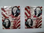 Liberty Americans Phone Card Set Of 4 Washington Jefferson Franklin Adams Unused