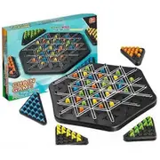 Funny Chain Triangle Game, Interactive Peg Game Triangle Chess Board Game A