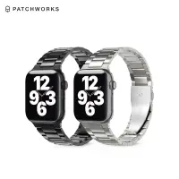 在飛比找Yahoo奇摩購物中心優惠-PATCHWORKS Apple Watch 不鏽鋼錶帶 4