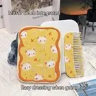 Cute Cartoon Cat Folding Clamshell Mirror Makeup Mirror With Comb .yu