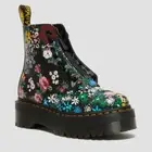 Dr Martens 8 Hole Sinclair Black Floral 27128001 Classic Doc