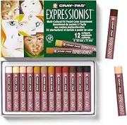 [SAKURA] Cray-Pas Expressionist Multi-Cultural Oil Pastel Set - Soft Oil Pastels for Artists - 12 Colors