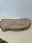 Anthropologie White Agate Cheese Board, Nartural Cheese Boar Stone Made in India