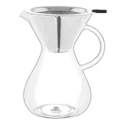 Wilmax England 500ml Thermo Coffee Decanter w/ Stainless Steel Filter Clear