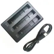 USB 3-Channel Battery Charger Holder For Insta360 One X3 Panoramic camera N