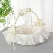 Wedding Flower Basket Flower Girl Basket Decoration to Wedding Ceremony B.pi