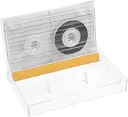 jojofuny Tape Cassette Tape Wall Storage Empty Cassette Blank Cassette Tape Case Cassette Tape Display Case Wall Cassette Ornament Cassette Tape Blank Plastic Transparent