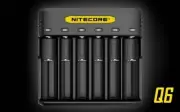 Nitecore Q6 Six Slot Charger, for 16340 RCR123A 14500 18350 and more