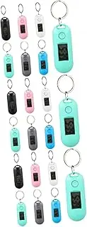 OSALADI 3sets Electronic Watch Led Pocket Digital Watch with Clips Wrist Digital Portable Alarm Simple Mini Small Electronic Skeleton Mute Glow for Alarm Clock Plastic 6pcs*3