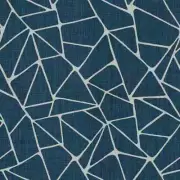 Kravet Couture Modern Geometric Linen Print Fabric- To The Point / Teal 4 yds