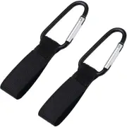2Pcs Pram Hooks, Baby Stroller Hooks, Universal Clip Carrier Hanger for Shopping