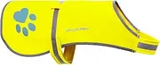 SafetyPUP XD Soft-Shell Reflective Dog Vest. Hi Visibility Waterproof Jacket with Light Fleece Lining. Ideal in Cooler Climates. Fluorescent Hi Vis Safety Vest to Protect Your PUP