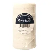 Waxed Thread White Polyester Realeather BTH4 03 270 Yards 4 ounce