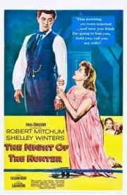 The Night Of The Hunter poster Robert Mitchum Shelley Winters - 1955 Old Photo 2
