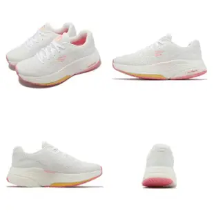 【SKECHERS】休閒鞋 Go Walk Distance Walker 女鞋 白 粉 固特異大底 足弓支撐 運動鞋(125129-WCRL)