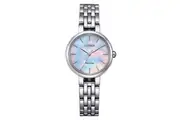 Citizen Eco-Drive Mother of Pearl Stainless Steel Dress Women's Watch (EM0990-81Y)