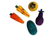 Petface Pipkins Wooden Fruit Nibblers Toy for Rabbits Guinea Pigs & Gerbils