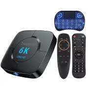 2024 Upgraded Smart Android 12.0 TV Boxs 2.5G&5.8G Quad Core 6K HDStream Player