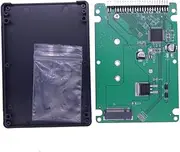 M.2 to IDE Enclosure Case Box B+M Key NGFF M.2 SATA SSD to 2.5" IDE Converter M2 IDE Adapter Support 2230 2242 2260 2280 M.2 SSD(Black)