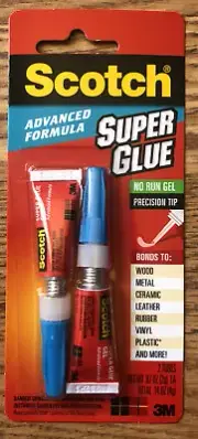 Scotch Advanced Formula Super Glue Gel 2/Pkg .07oz 051141231013