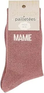 [Felizz] Glitter Socks - Grandma (3-8), Pink, One Size, pink, One size