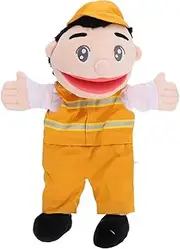 CORHAD Interactive Finger Puppet Sanitation Worker Doll for Safe Edges Portable for Teaching Playtime Material