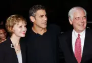 George Clooney his mother & Dad Nick Clooney at Intolerable Cruelt- Old Photo